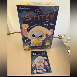 Disney Miniso Stitch Eat Something Before You Sleep- Sleepy Donut